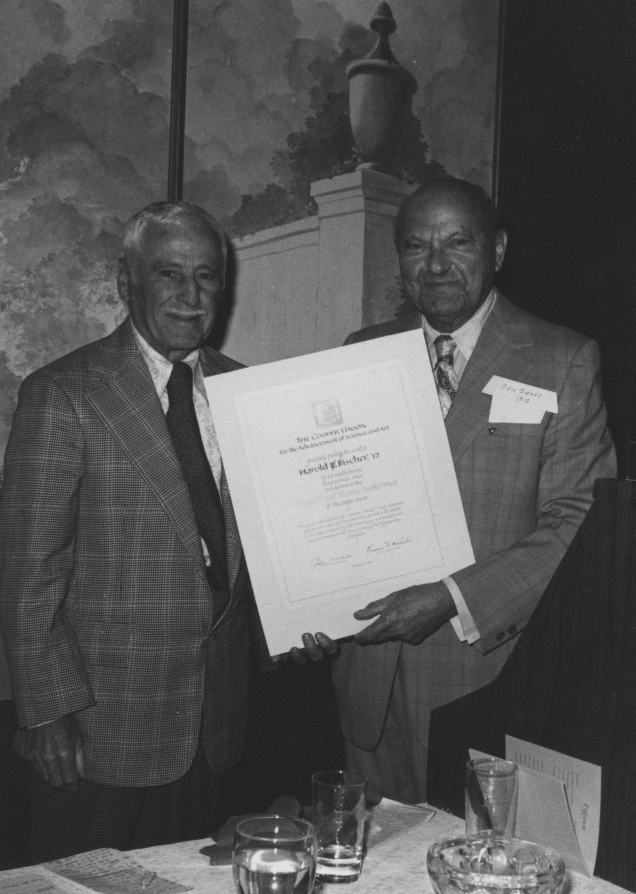 The 1974 Cooper Union Alumni Founder's Day Dinner.